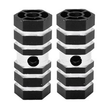 Kids Stunt Front Rear Foot Pegs Axle 10mm BMX Bicycle Black 1Pair