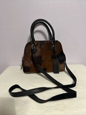 Urban Outfitters Brown & Black Genuine Leather Shoulder Bag Handbag