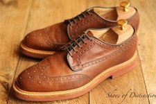 Church's Matlock Tan Brown Leather Derby Brogue Shoes Mens UK 7 G US 8 EU 41