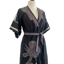Vintage 1970s Applique Kimono