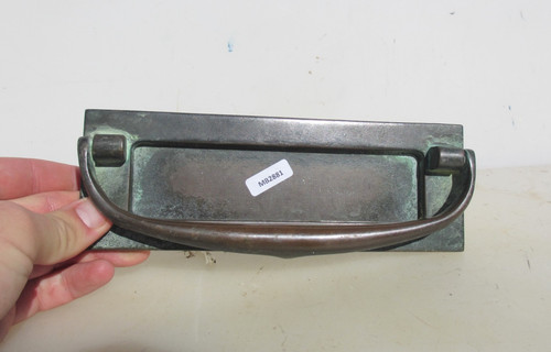 Vintage brass letterbox letter - letterbox,