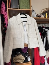 Bnwt Ladies White Tweed Blazer