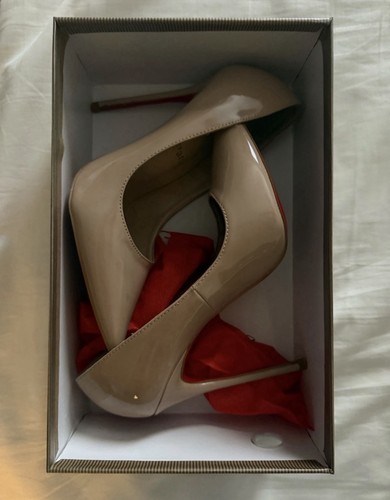 Kate leather nude pump red - so,