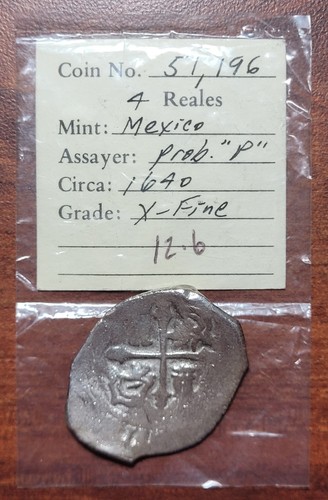 Mexico 1640 reales cob - reales,