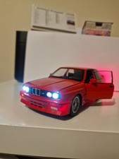 1:24 BMW M3 1988 Retro Alloy Diecast Car Model Red Lights&sound Kids Adults Uk