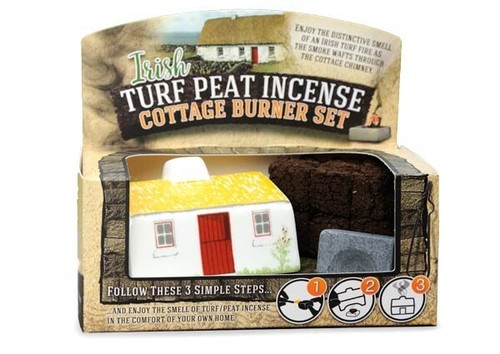 Irish turf peat incense burner - irish,