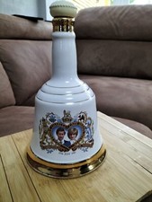 Wade Porcelain Commemorative Decanter Bells Whiskey Queens 60th Birthday (Empty)