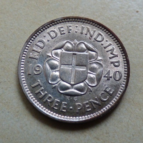 King george threepence - king, 1940