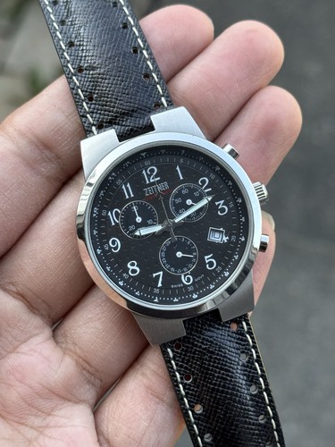 Zeitner chronograph black dial - zeitner,
