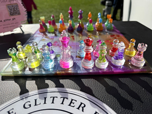 Gummy bear galaxy chess - galaxy, set