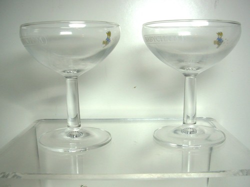 Two vintage babycham drinking - two,