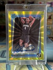 2021 Panini Donruss RC Holo Gold Laser Jalen Suggs Auto Rated Rookie #229