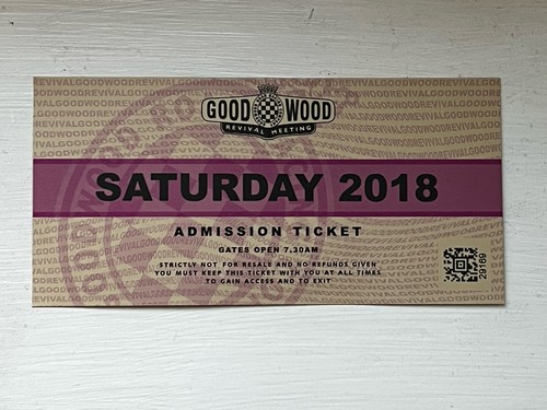 Goodwood revival ticket 2018 - goodwood,