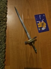 Vintage Miniature Sword Dagger Letter Opener – 20cm Metal, Ornate Handle,...