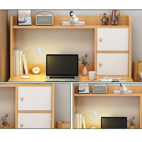 Wooden computer desk - desk, home