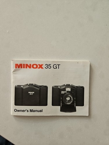 Minox owners manual - 35, gt