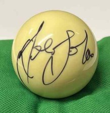 Joe Johnson World Snooker Champion Signed White Full Size Snooker Ball + Cert