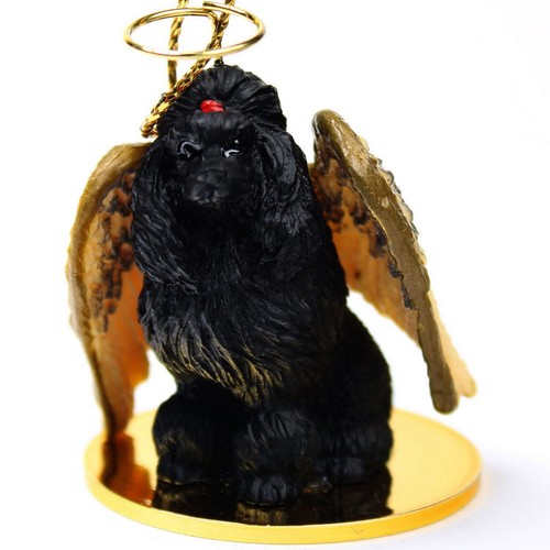Poodle ornament angel figurine - poodle,