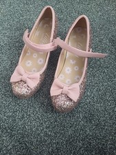 GIRLS LOW HEEL PARTY EVENING SHOES.SIZE 3