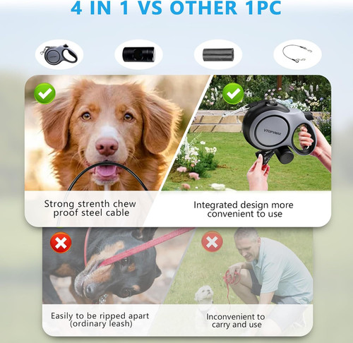 Retractable dog lead for - lead,
