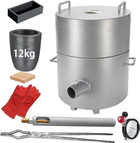 Metal melting furnace kit 12kg - melting,