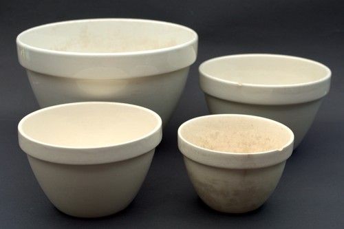 Green pudding basins - 4,