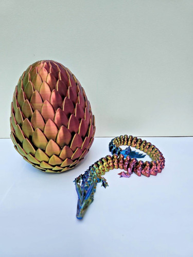 Articulated dragon with egg - dragon,