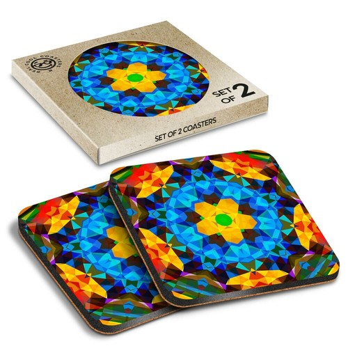 Boxed square coasters - boxed,