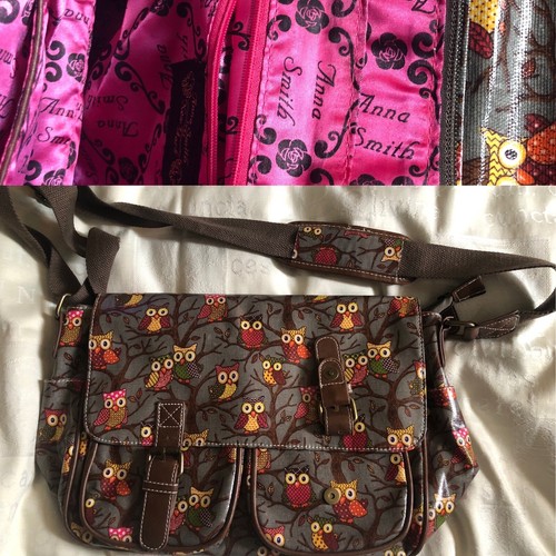 Satchel bag anna - smith,, owls