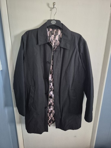 Next black mens mac - black,
