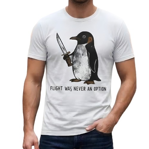 Penguin meme shirt flight - penguin,
