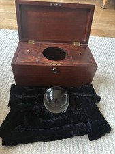 VINTAGE MAHOGANY TEA CADDY