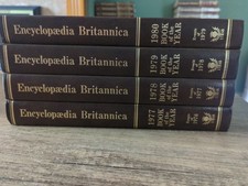 Encyclopedia Britannica 1977-1980 Book Of The Year 4 Books