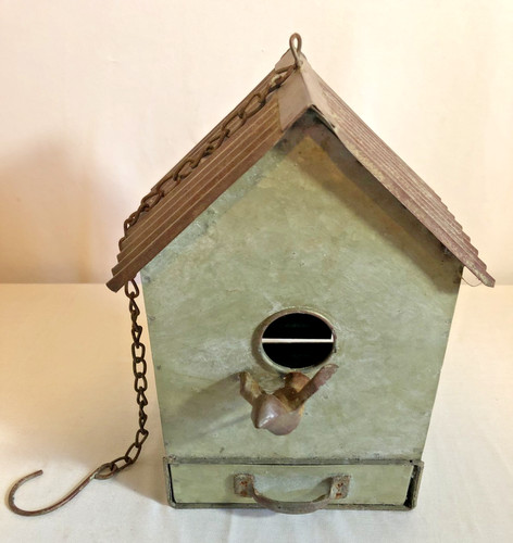 Vintage folk art tin - vintage,