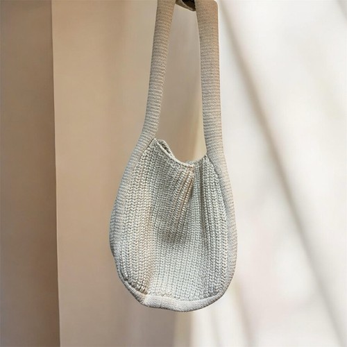 Soft knit shoulder bag - shoulder,