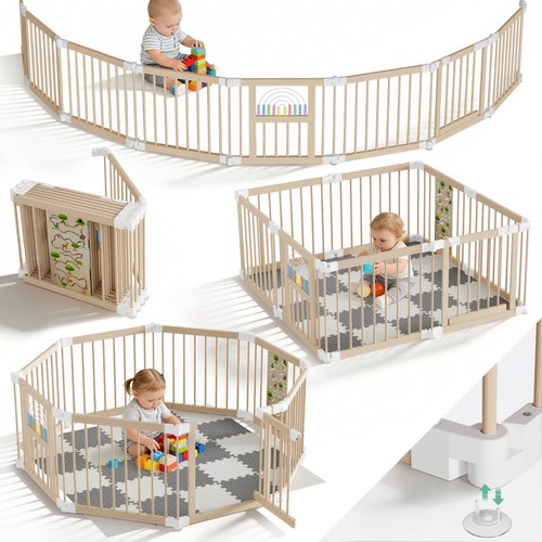 Wooden baby playpen panel - playpen, 8