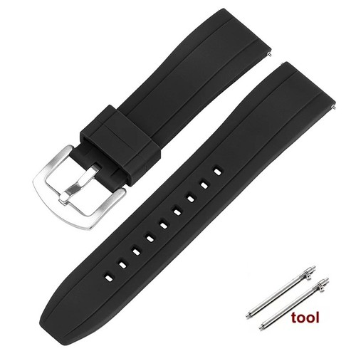 20mm 22mm fkm rubber watch - rubber,