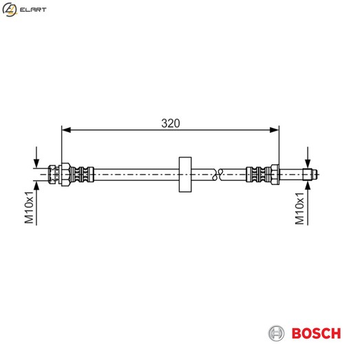 Brake hose 987 476 317 - 476,
