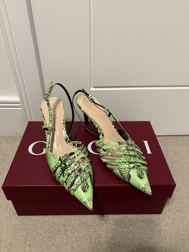 Gucci women green heels size - gucci,