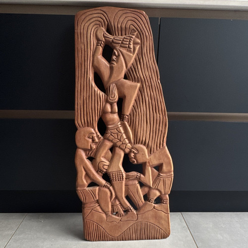 Large mid century african hand - mid-century,
