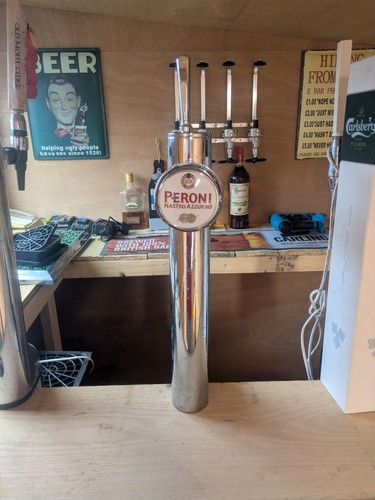 Peroni beer pump full - beer,