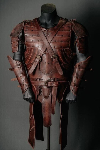 Leather armor set medieval - leather,