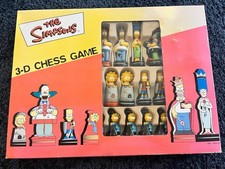 SIMPSONS 3-D Chess Set Complete
