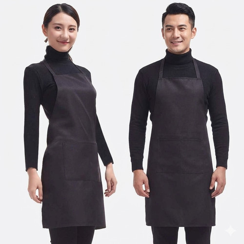 Chef apron black - chef,