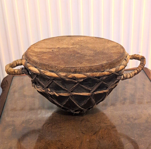 Leather bongo style hand - style,