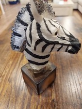  Small  Zebra Head Figurine