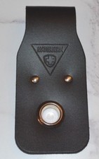 1 BLACK LEATHER SCAFFOLD