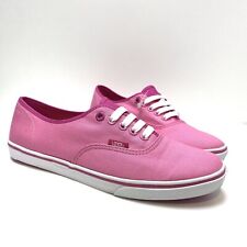 VANS AUTHENTIC LO PRO CARNATION PINK FUSCHIA LADIES TRAINERS (UK 6.5 EUR 40)