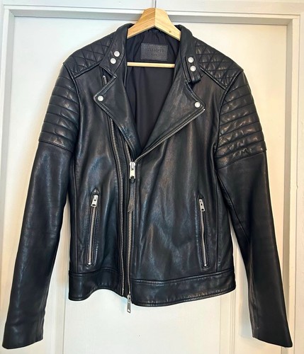 Allsaints men black leather - men's,