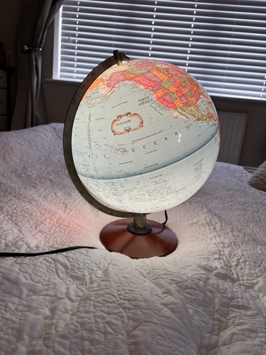 1970s illuminated globe - globe,, by